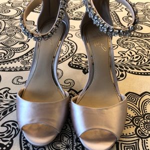 3 inch heels light gold